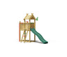 Jungle Tiki | Wooden climbing frame with slide & fireman's pole