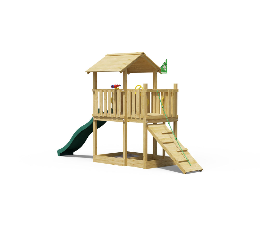 Jungle Drift | Wooden climbing frame with slide