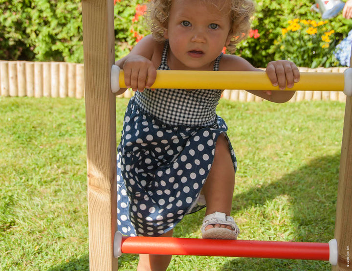 Jungle Club | Wooden climbing frame with double swing