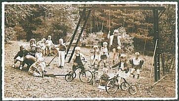 Historical example of wooden Jungle Gym