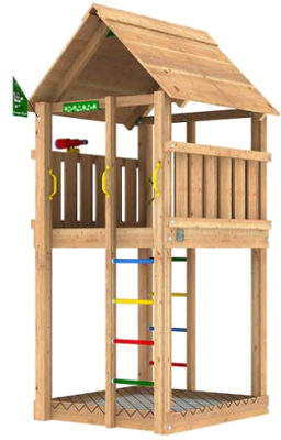Spielturm mit Sandkasten - Jungle Cabin