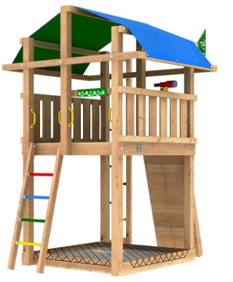 Spielturm Holz - Jungle Fort